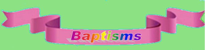 Baptisms ribbon.